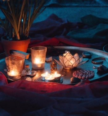 Kakao-Zeremonie im Winter